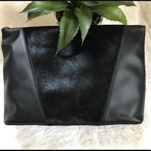 SOLD Leather Genuine Calf Hair Vince Mod V Bag